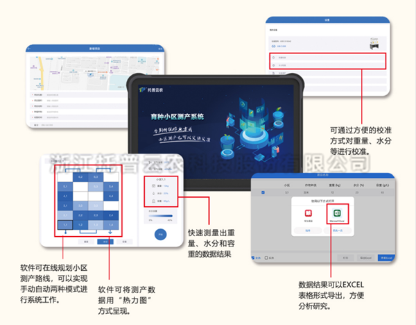 育种幼区测产系统软件界面图